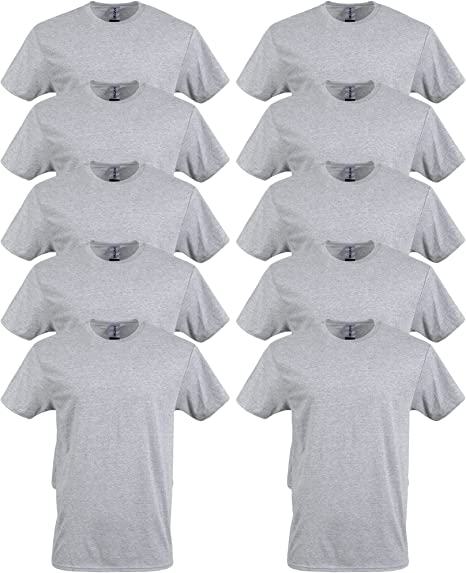 Gildan Men's Heavy Cotton T-Shirt, Style G5000, 10-Pack