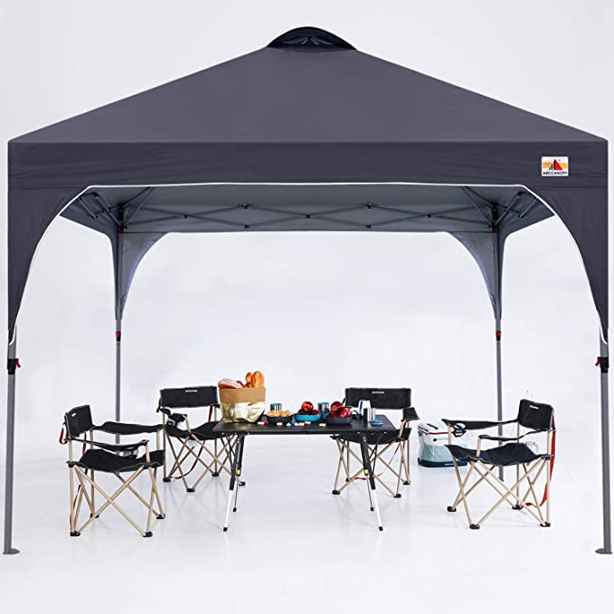 ABCCANOPY 10x10 Canopy Tent Compact Pop up Canopy Tents,Dark Grey