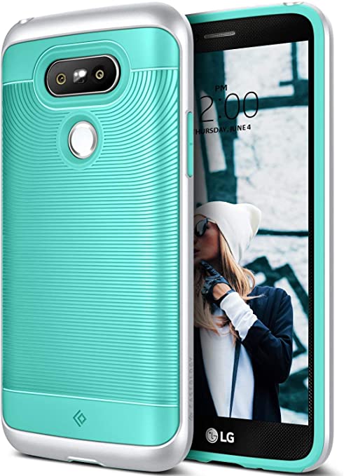 Caseology Wavelength for LG G5 Case (2016) - Stylish Grip Design - Mint Green