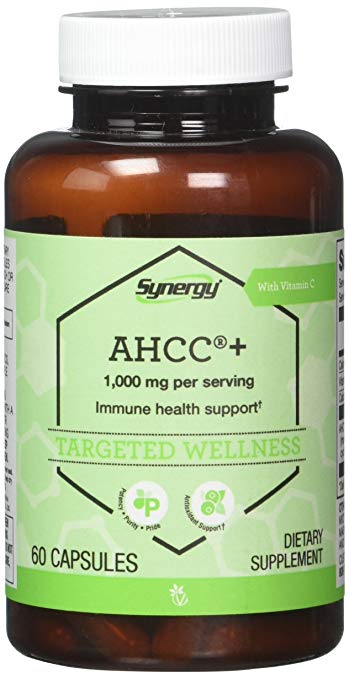 Vitacost Synergy AHCC®   with Vitamin C -- 1000 mg per serving - 60 Capsules