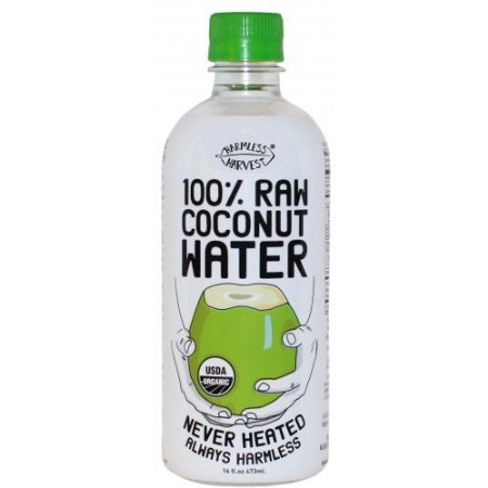 HarmlessHarvest Organic 100percentRaw Coconut Water, 16- Ounce (Pack of 4)