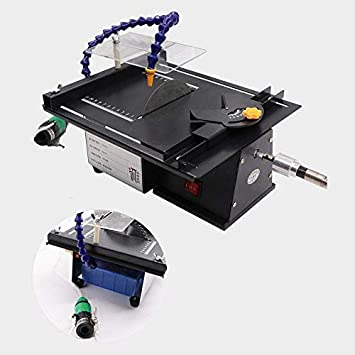 Water Cooling Gem Saw Polishing Kit, 1600-3300RPM Adjustable 7-Speed Gem Grinding Machine Used As Jade Grinding Machine And Gem Cutter Carver For Jewelry Rock Gem