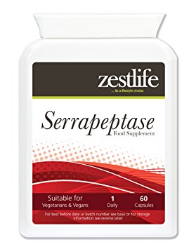 SERRAPEPTASE (Enteric Coated) 80,000iu -2 x 60 capsules. HIGH STRENGTH may be used as a viable alternative to ibuprofen and NSAIDs. it is a natural anti-inflammatory pain relieving enzyme
