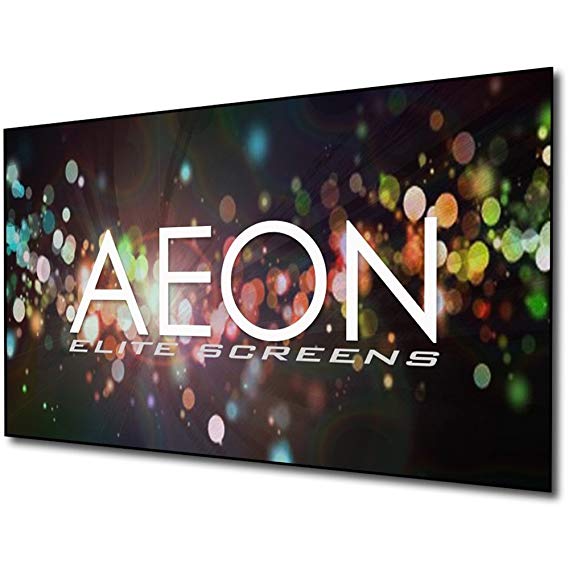 Elite Screens Aeon AUHD, 135-inch 16:9, AcousticPro UHD Material Home Theater Fixed Frame EDGE FREE Projection Projector Screen, sound transparent material (Ultra HD/4K), AR135H2-AUHD