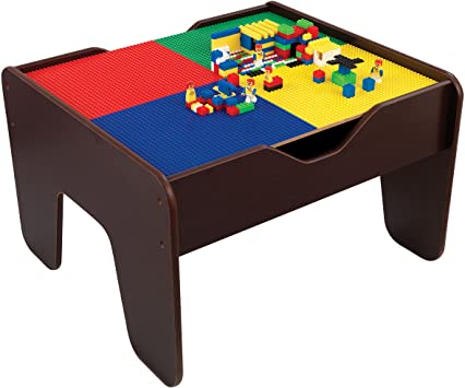 KidKraft 17577 2-in-1 Activity Table, Espresso