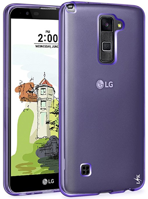 LG Stylo 2 Plus Case, LK Ultra [Slim Thin] Scratch Resistant TPU Gel Rubber Soft Skin Silicone Protective Case Cover for LG Stylo 2 Plus (Purple)