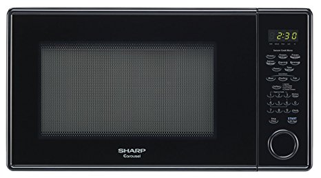 Sharp Countertop Microwave Oven ZR459YK 1.3 cu. ft. 1000W Black with Sensor Cooking