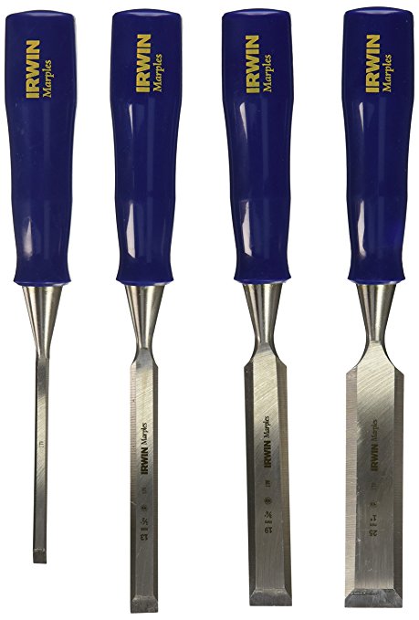 IRWIN Tools Marples Woodworking Chisel Set, 4-Piece (1885164)