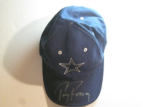 Tony Romo autographed/Signed Dallas Cowboys Hat COA