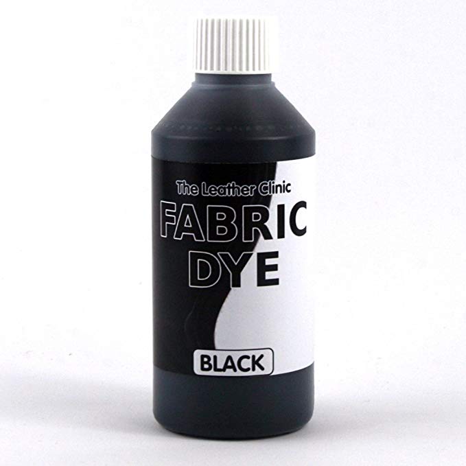 Fabric Dye Liquid for Sofa, Shoes, Denim, Clothes & more. Repairs & Re-Colours (Black)