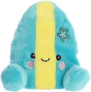 Aurora® Adorable Palm Pals™ Fynn Surfboard™ Stuffed Animal - Pocket-Sized Play - Collectable Fun - Blue 5 Inches