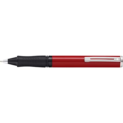 Sheaffer Pop Red Ballpoint Pen with Chrome Trim in Retail Packaging (E2920751S)