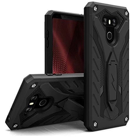 LG G6 Case, Zizo [Static Series] Shockproof [Military Grade Drop Tested] with Built-in Kickstand [LG G6 Heavy Duty Case] Impact Resistant