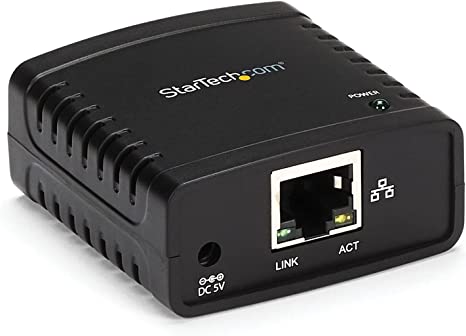 Startech.Com 10/100Mbps Ethernet to USB 2.0 Network LPR Print Server (PM1115U2)