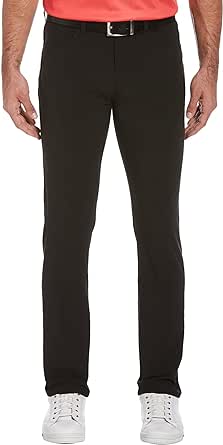 PGA TOUR Men's Flat Front 5-Pocket Stretch Golf Pant with Active Waistband (Waist Size 30-44 Big & Tall)