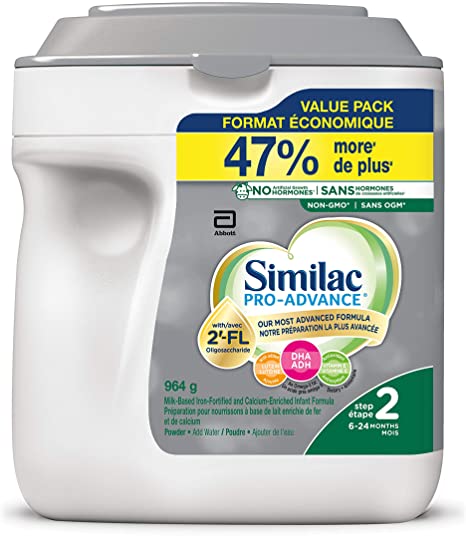Similac Pro-Advance® Step 2 Baby Formula, 6-24 months, with 2'-FL. Immune Support Innovation: 2'-FL, Powder, 964g