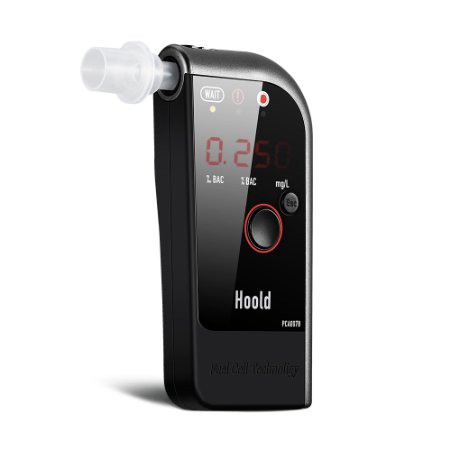 Teswell Portable Professional Breathalyzer LCD Display Breath Alcohol Tester with Fuel Cell Sensor