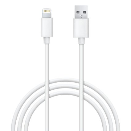 NewtonDirect USB to Lightning Cable for iOS Devices-Apple MFi Cable Certified, White 3 feet
