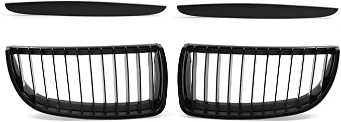 uxcell Car Matte Black Front Hood Kidney Grille Grill for BMW E90 325i 328i 328xi 335i 335xi 330i 330xi