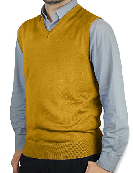 Blue Ocean Solid Color Sweater Vest