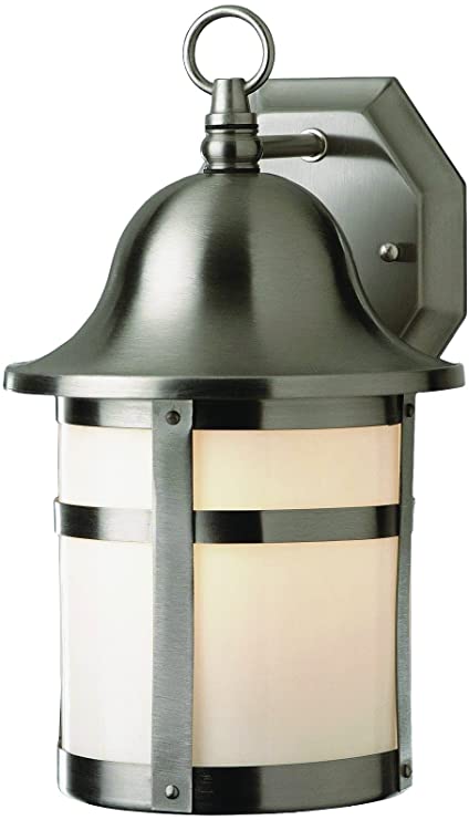 Bel Air Lighting Trans Globe Imports PL-4580 BN Transitional One Light Wall Lantern from Thomas Collection in Pwt, Nckl, B/S, Slvr. Finish, 7.75 inches, Brushed Nickel