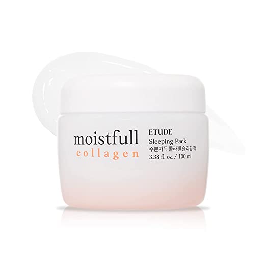 ETUDE HOUSE Moistfull Collagen Sleeping Pack 100ml #22 | Moist Smooth Skin| Facial Moisturizing Care Night Cream Makes Your Skin Bouncy & Dewy | Facial Lotion for Dry, Sensitive, Oily Skin | K-beauty