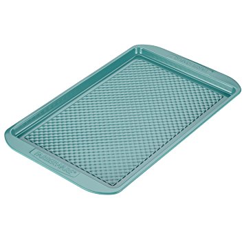 Farberware PURECOOK Hybrid Ceramic Nonstick Bakeware Baking Sheet & Cookie Pan, 11-Inch x 17-Inch, Aqua