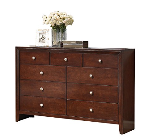 ACME 20405 Ilana Dresser, Brown Cherry Finish