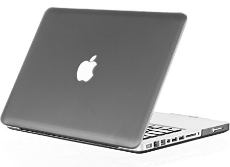 Kuzy - Rubberized Plastic Case for Older MacBook Pro 15.4" (Model: A1286) with DVD Drive Glossy Display Matte Cover - GRAY
