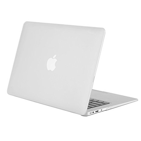 MOSISO Ultra Slim Plastic Hard Shell Snap On Case Cover for MacBook Air 13 Inch (A1466 & A1369), Frost