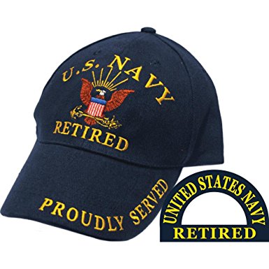 Eagle Emblems Men's U.S. Navy Retired Hat