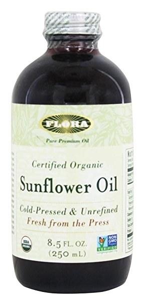 Flora, Certified Organic Sunflower Oil, Cold-Pressed & Unrefined, 8.5 fl oz (...