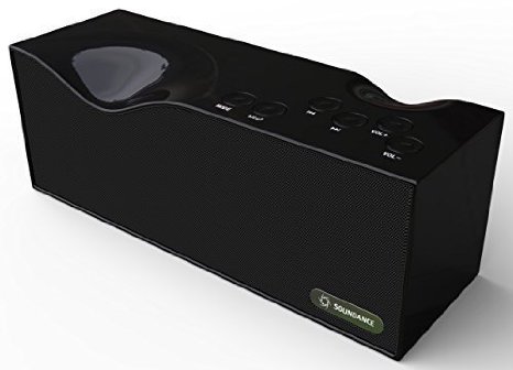 Soundance® Bluetooth Speakers With FM Radio, Built-in Mic, LED Display, Support 3.5mm Audio Line In, TF Card/Micro SD Card & USB Input, Model B1 (Black)