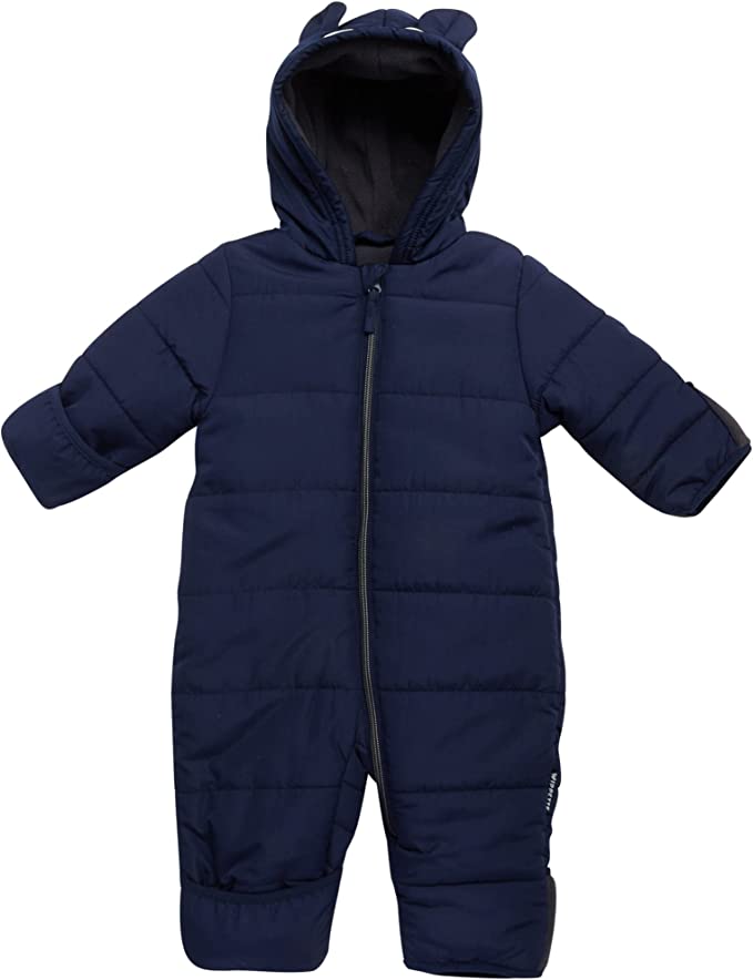 Wippette Baby Boy's Snow Pram - Newborn Infant Hooded Bodysuit Bunting Snowsuit (0-24M)