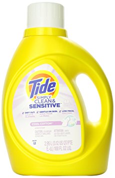 Tide Simply Clean & Sensitive HE Liquid Laundry Detergent - 100 oz - Cool Cotton - 48