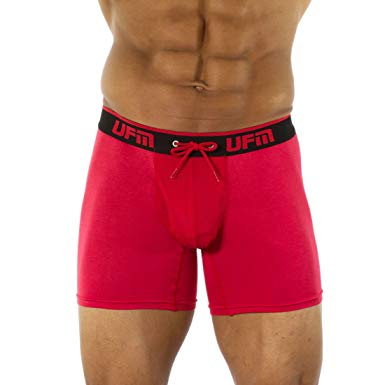 UFM 6” Bamboo Boxer Briefs Support Pouch Underwear Athletic & Everyday Use Gen4