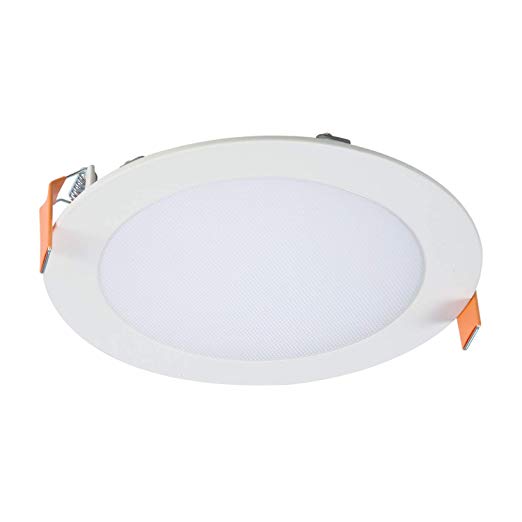 Halo HLB6099301EMWR HLB 6 in. White Round Integrated 3000K CCT, (No Can Needed) LED Direct Mount Light