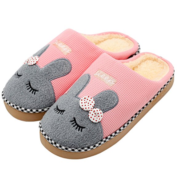 Indoor Slippers, Plush Cotton Slippers, Winter Warm Slipper, House Floor Slippers for Women and Men