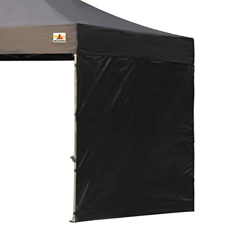 ABCCANOPY 15 Colors 10' Sun Wall for 10'x 10' Straight Leg pop up Canopy, 10' Sidewall kit (1 Panel) with Truss Straps (Black)