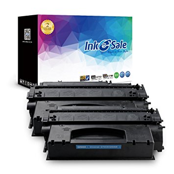 INK E-SALE Replacement for HP Q7553X 53X, HP Q5949X 49X Toner Cartridge for HP LaserJet P2015 Series, M2727nf, P2014 – High Yield, 2 Packs