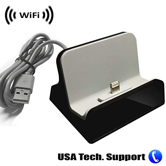 Spy Camera with WiFi Digital IP Signal, Recording & Remote Internet Access, Camera Hidden in a iPhone Charging Station (Lightining Charger Port)