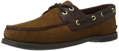 Sperry Top-Sider Men's Authentic Original 2-Eye Boat Shoes, Genuine All Leather and Non-Marking Rubber Outsole