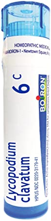 Boiron Lycopodium Clavatum 6C, 80 Pellets, Homeopathic Medicine for Bloating and Gas