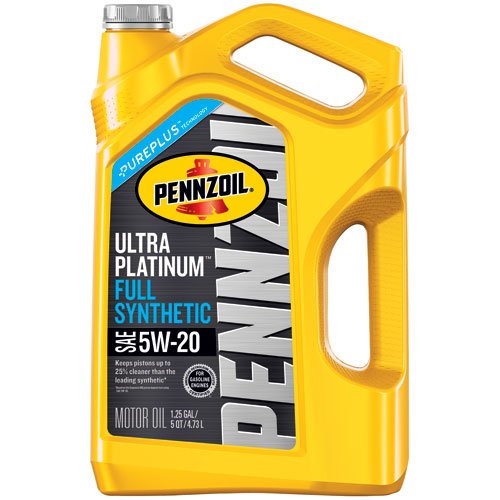 Pennzoil 550045202 Ultra Platinum 5 quart 5W-20 Full Synthetic Motor Oil (SN/GF-5 jug)