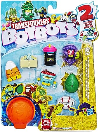 Transformers Toys Botbots Series 3 Fresh Squeezes 8 Pack - Mystery 2-in-1 Collectible Figures! Kids Ages 5 & Up (Styles & Colors May Vary) by Hasbro