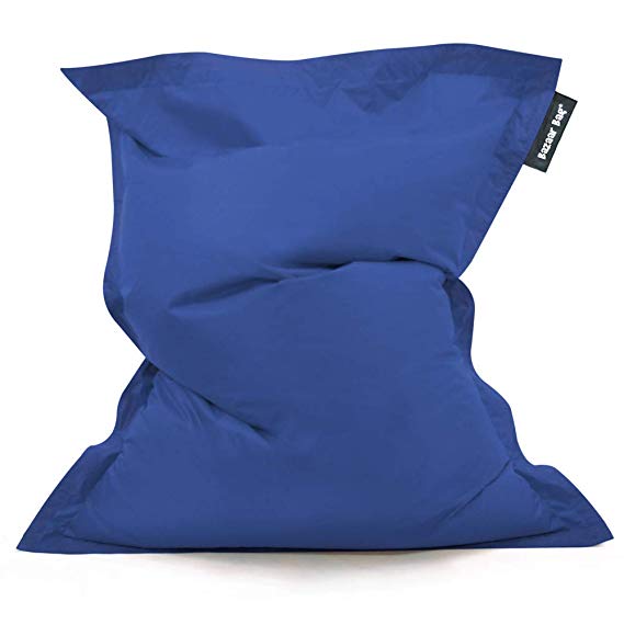 Bazaar Bag - Giant Bean Bag Chair, 180cm x 140cm, Large Indoor Living Room Gamer Bean Bags, Outdoor Water Resistant Garden Floor Cushion Lounger (Blue)
