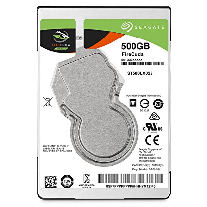 Seagate 500GB Firecuda Gaming SATA 6GB/s 64MB Cache Internal Hard Drive, 2.5-Inch (ST500LX025)