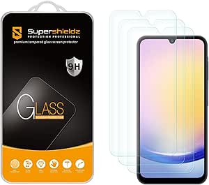 Supershieldz (3 Pack) Designed for Samsung Galaxy A25 5G Tempered Glass Screen Protector, Anti Scratch, Bubble Free