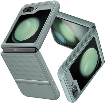 Caseology Parallax [3D Ergonomic Design] Protective Case Compatible with Samsung Galaxy Z Flip 5 Case (2023) - Sage Green