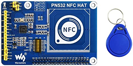 Waveshare Raspberry Pi PN532 NFC HAT Based on PN532 Operating in The 13.56MHz Frequency Range Supports Three Communication Interfaces I2C SP and UART.